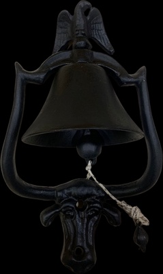 Campana Vaca Hierro 35x14 cm